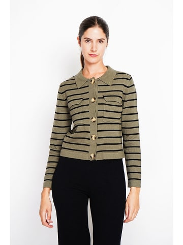 Vest kaki/zwart