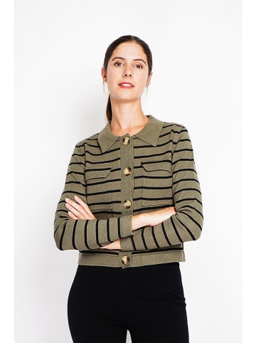 Vest kaki/zwart