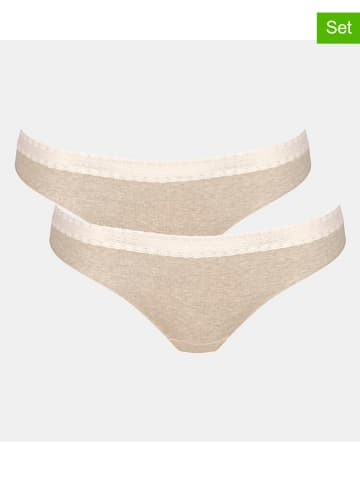 2er-Set: Slips in Beige