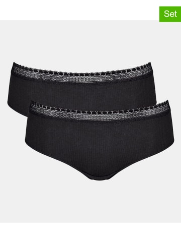 2er-Set: Slips in Schwarz