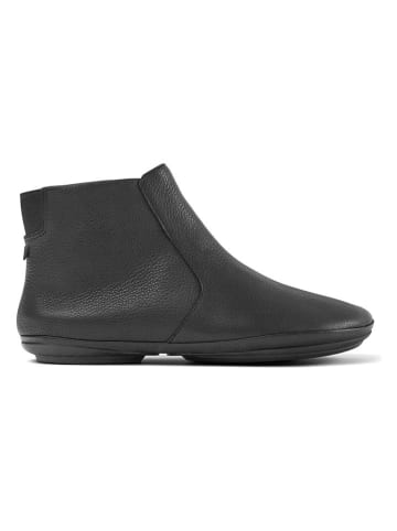 Leder-Ankle-Boots in Grau