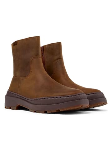 Leder-Boots in Hellbraun