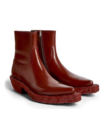 Leder-Boots in Rot