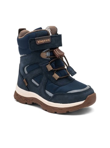 Leren winterboots "Bruce" donkerblauw