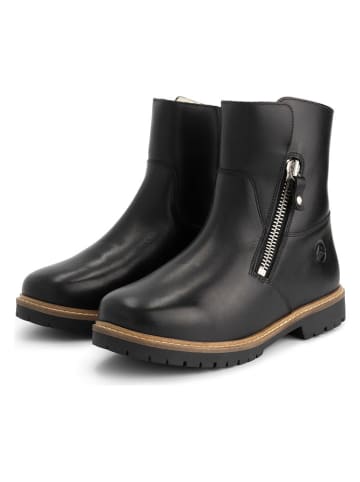 Leder-Boots in Schwarz