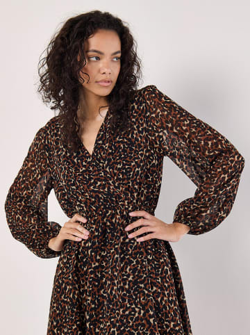 Jurk bruin/zwart