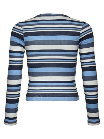 Longsleeve blauw/wit