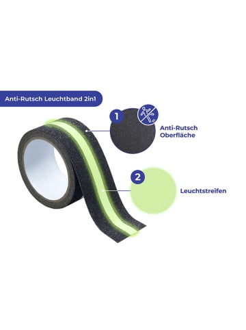 Antirutsch-Tape "Maximex" in Schwarz - (L)300 cm