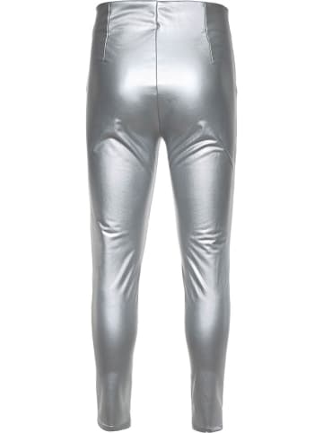 Legginsy w kolorze srebrnym