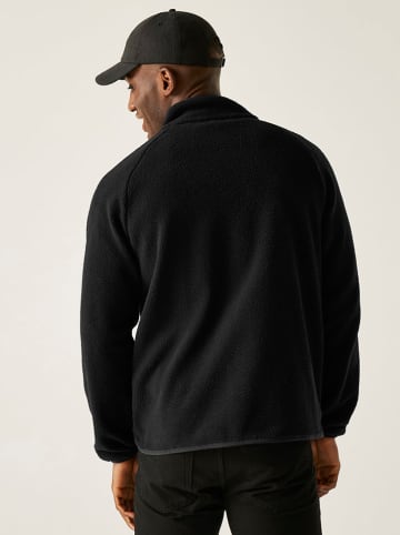 Fleecejacke "Frankie Borg" in Schwarz