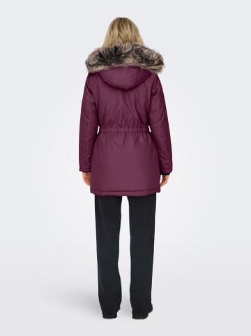 Parka w kolorze fioletowym