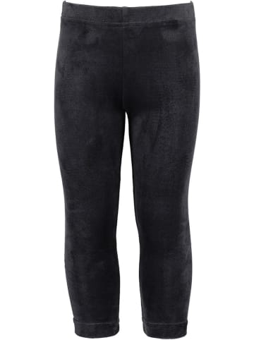 Samt-Leggings in Schwarz