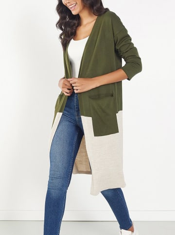 Vest kaki/crème
