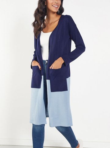 Vest donkerblauw/lichtblauw