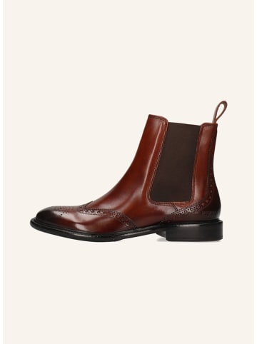 Leder-Chelsea-Boots "Sally 112" in Braun