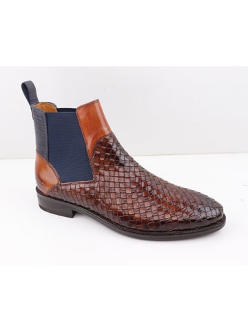 Leder-Chelsea-Boots "Brad 9" in Hellbraun