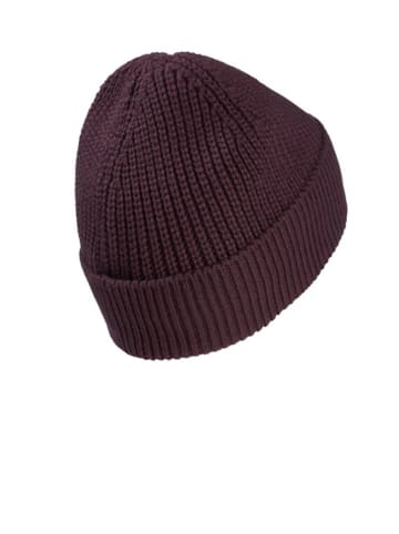 Czapka beanie "Badge" w kolorze fioletowym