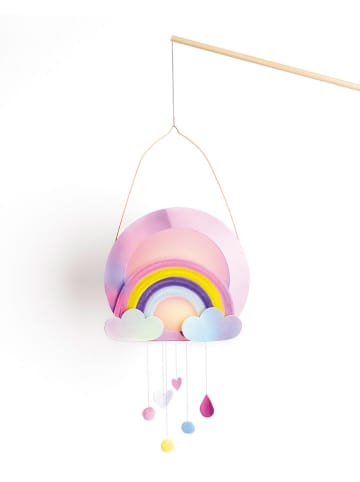Lantaarn-knutselset "Sweet Rainbow" paars/lichtroze - vanaf 5 jaar
