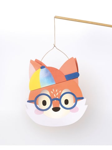 Laternen-Bastelset "Fox" in Orange/ Blau - ab 5 Jahren