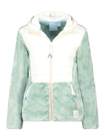 Fleece vest "Typologie" mintgroen