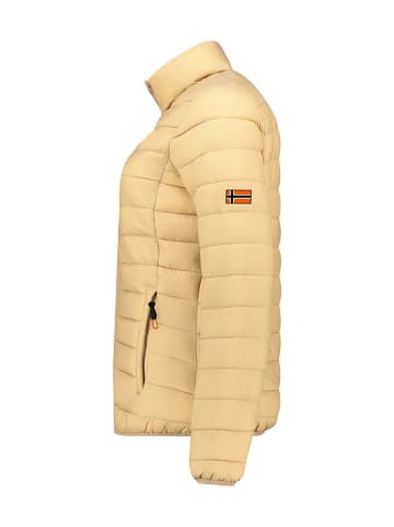 Doorgestikte jas "Atikamap" beige