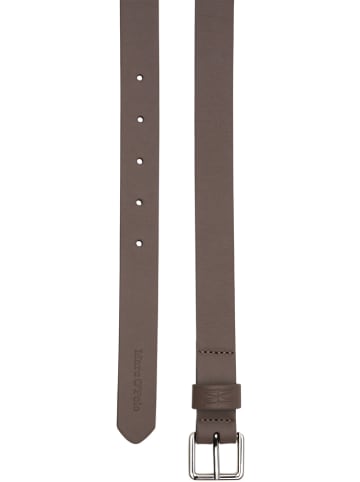 Leder-Gürtel in Grau