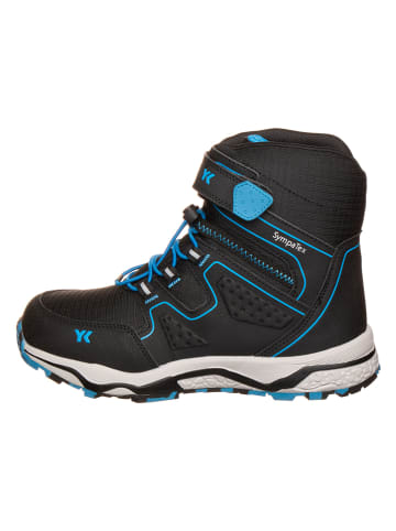 Botki zimowe "Lando" w kolorze zielono-niebieskim