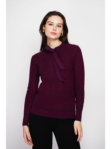 Sweter w kolorze bordowym