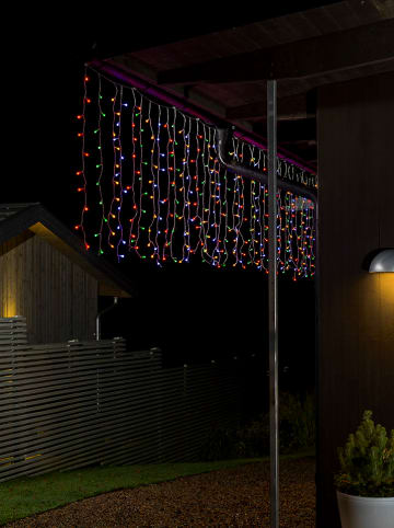 LED-Lichtervorhang ''Eisregen'' in Bunt - (L)100 x (B)507 cm
