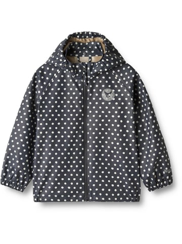 Regenjacke "Chardy" in Schwarz/ Creme