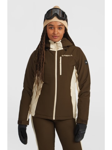 Ski-/snowboardjas bruin/beige