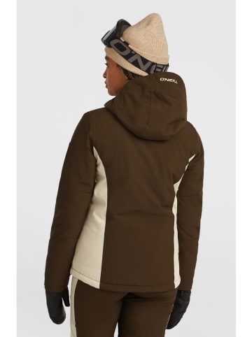 Ski-/ Snowboardjacke in Braun/ Beige