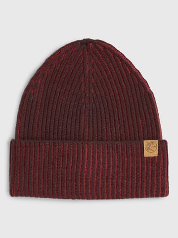 Beanie "O'Riginals" in Braun/ Rot