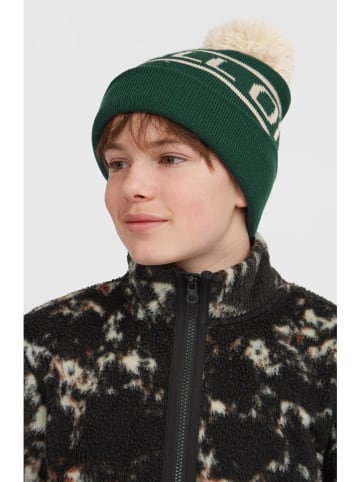Beanie "Powder" groen/beige