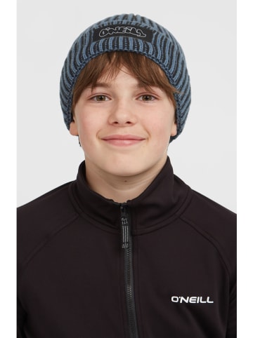 Beanie in Blau/ Schwarz