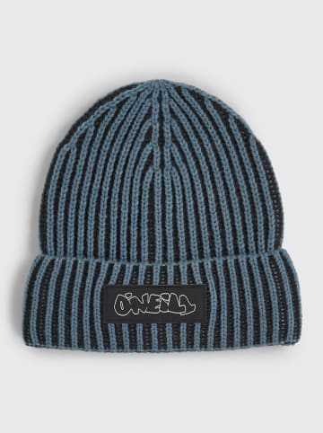 Beanie blauw/zwart