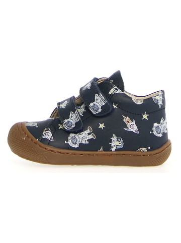 Leren sneakers "Cocoon" donkerblauw/meerkleurig