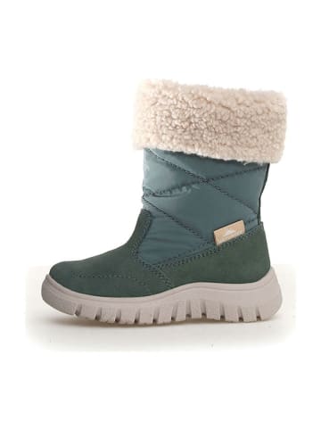 Winterboots "Pluvy" groen/beige