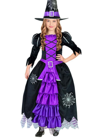 Kostüm "HEXE" in Schwarz/ Lila