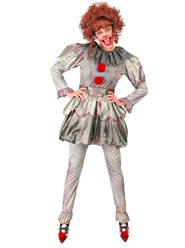 Kostüm "KILLER CLOWN" in Grau