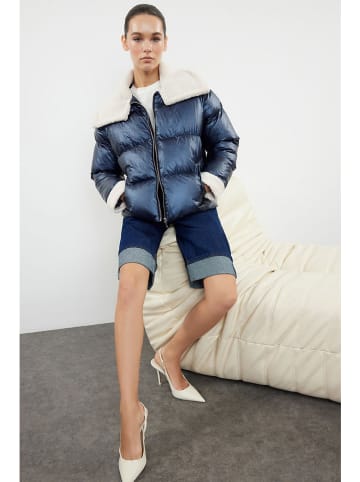 Winterjas donkerblauw
