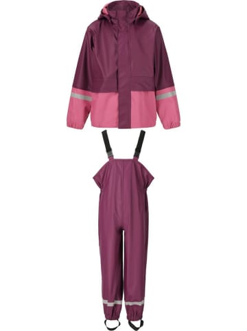 2tlg. Regenoutfit "Simba" in Lila/ Pink