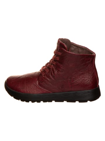 Leren boots "Comoda" bordeaux