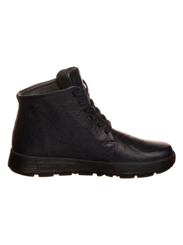 Leder-Boots "Comoda" in Schwarz