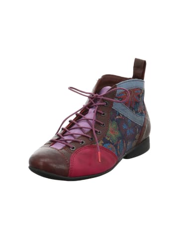 Leder-Schnürschuhe in Bunt