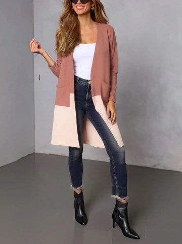 Vest lichtroze/crème