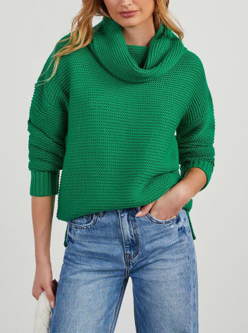 Sweter w kolorze zielonym