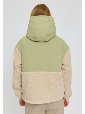 Winterjas groen/beige