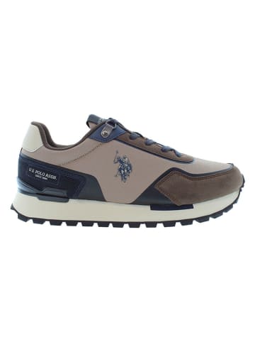 Sneakersy w kolorze brązowo-granatowym