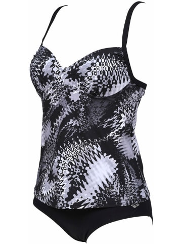 Tankini "Zora" w kolorze czarno-białym